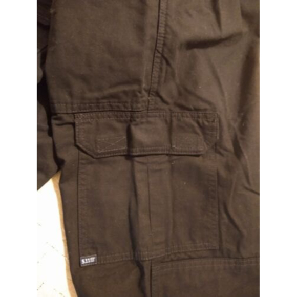 5.11 TACLITE Pro Tactical Black Cargo Pants Men's 36" x 32" Pockets Adjustable - Picture 9 of 10